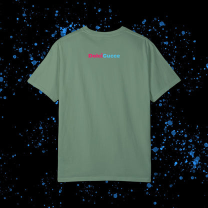 DG - T-shirt: Relaxed fit with DG logo with blue and pink border in front and DolciGucce writing on the back