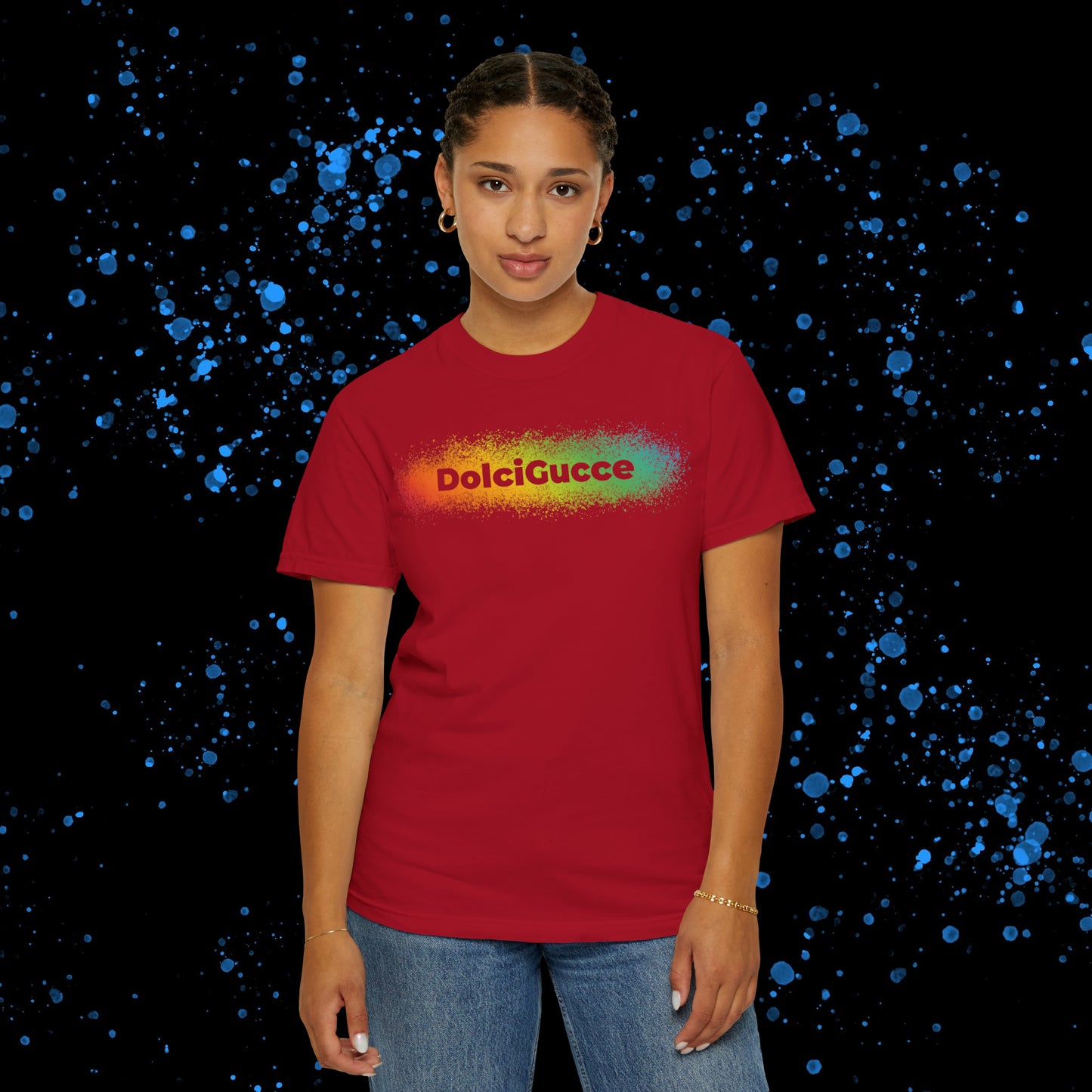 DG - T-shirt: Relaxed fit with rainbow splash