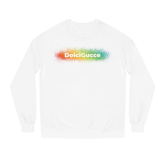 DG - Sweatshirt: Unisex Crew Neck Sweatshirt with a splash of rainbow