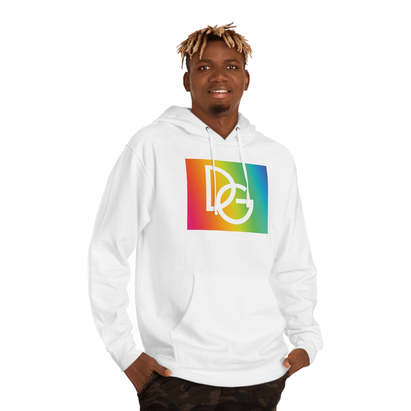 DG - Hoodie: Hooded Sweatshirt with a colorful DG logo