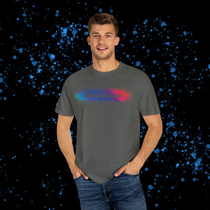 DG - T-shirt: Relaxed fit splash of blue and red