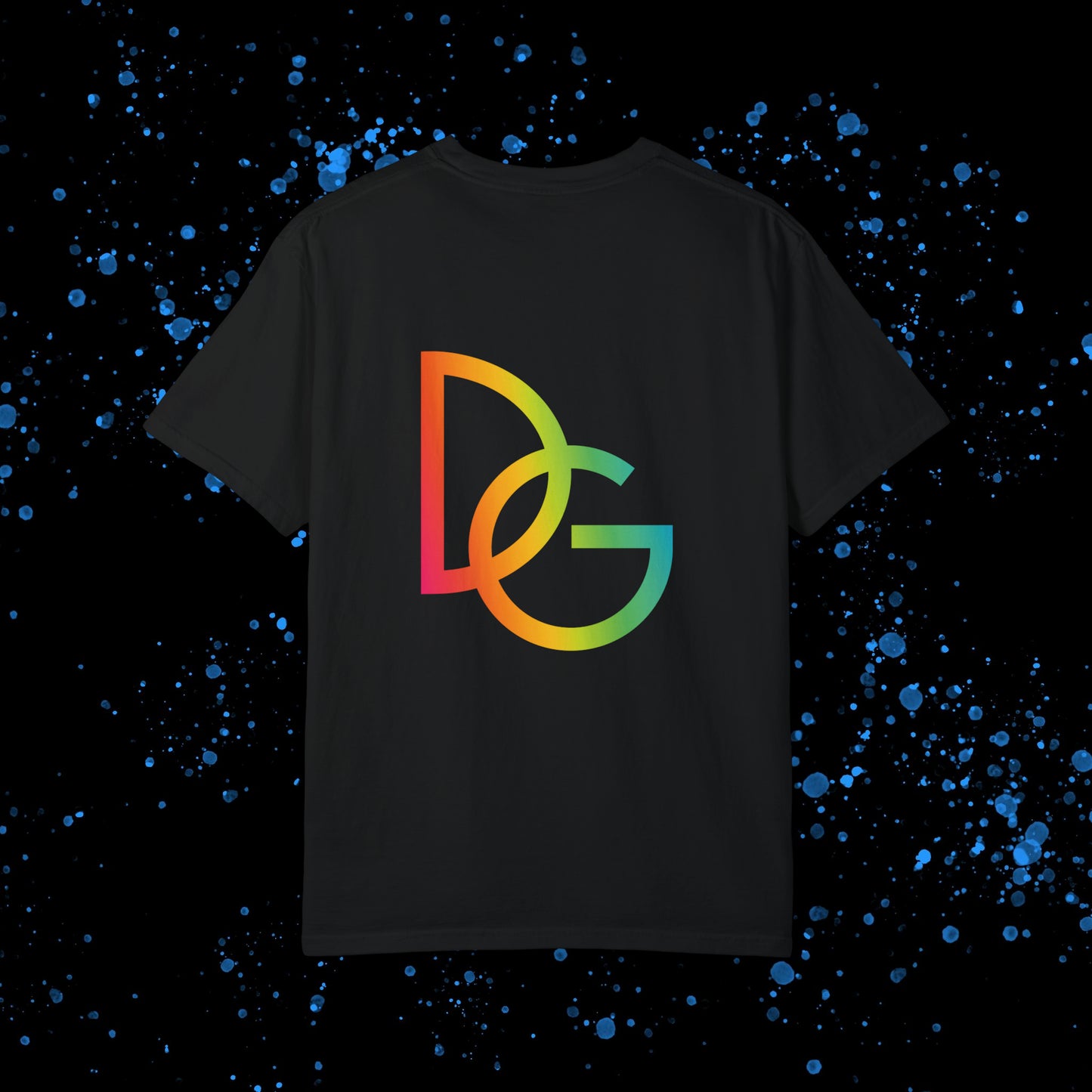 DG - T-shirt: Relaxed fit with rainbow splash