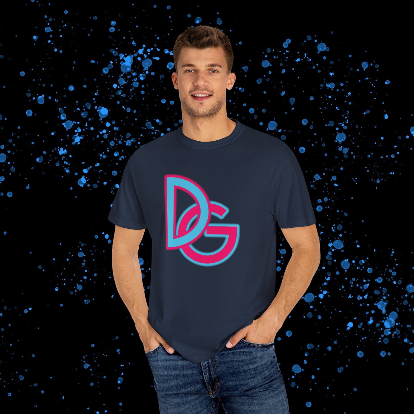 DG - T-shirt: Relaxed fit with DolciGucce blue pink