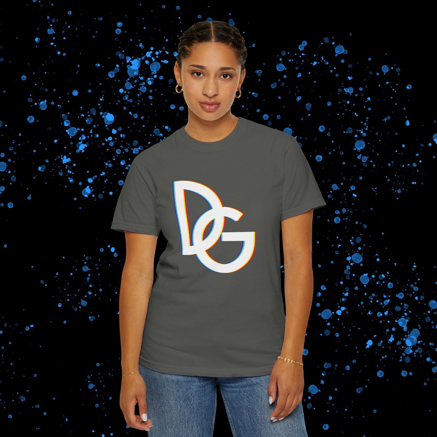 DG - T-shirt: Relaxed fit with color spectrum DG logo in front and DolciGucce writing on the back