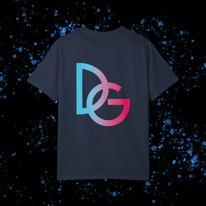 DG - T-shirt: Relaxed fit with DolciGucce blue pink gradient box