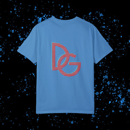 DG - T-shirt: Relaxed fit with blue-red illusion like logo