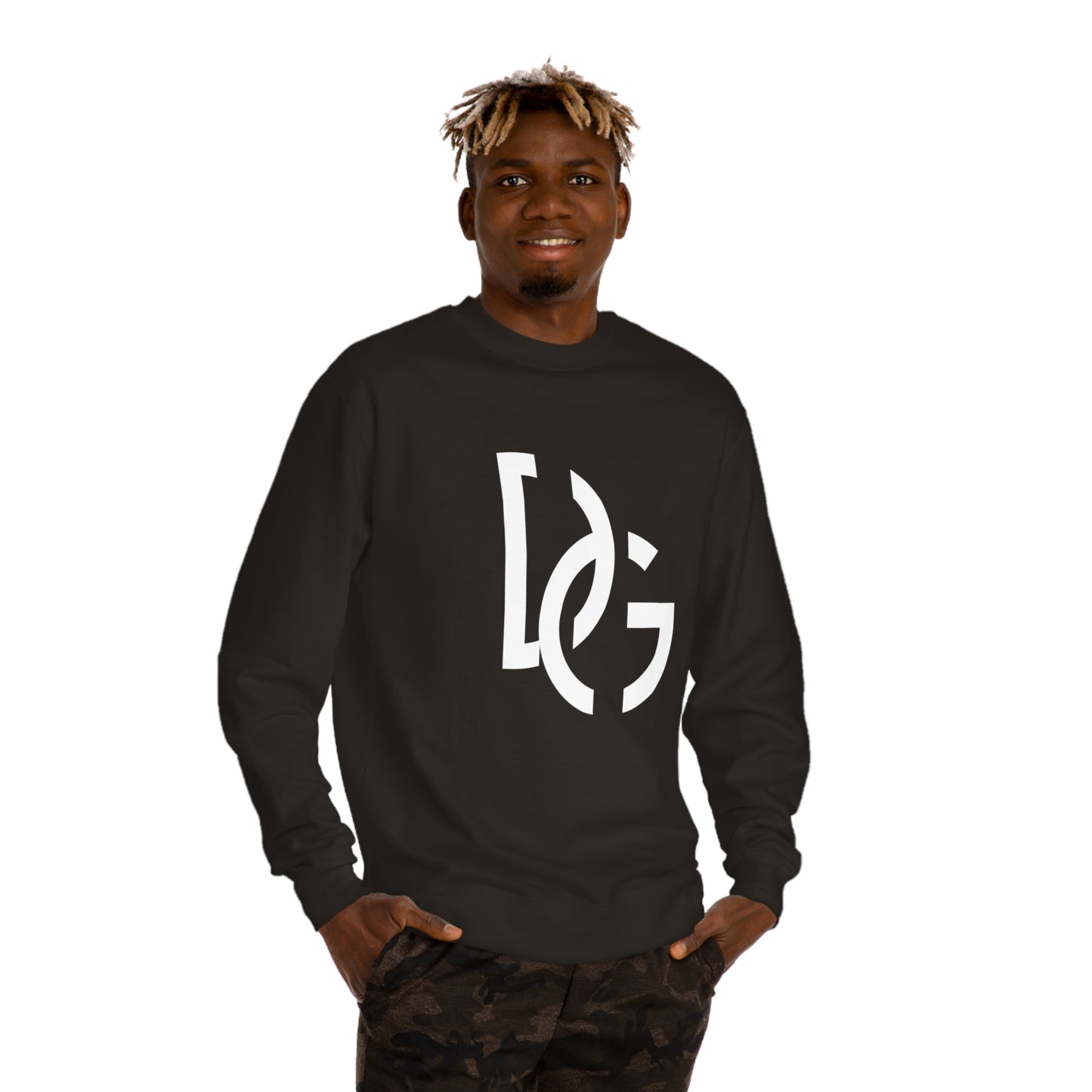 DG - Sweatshirt: Crew Neck Sweatshirt with DG in front