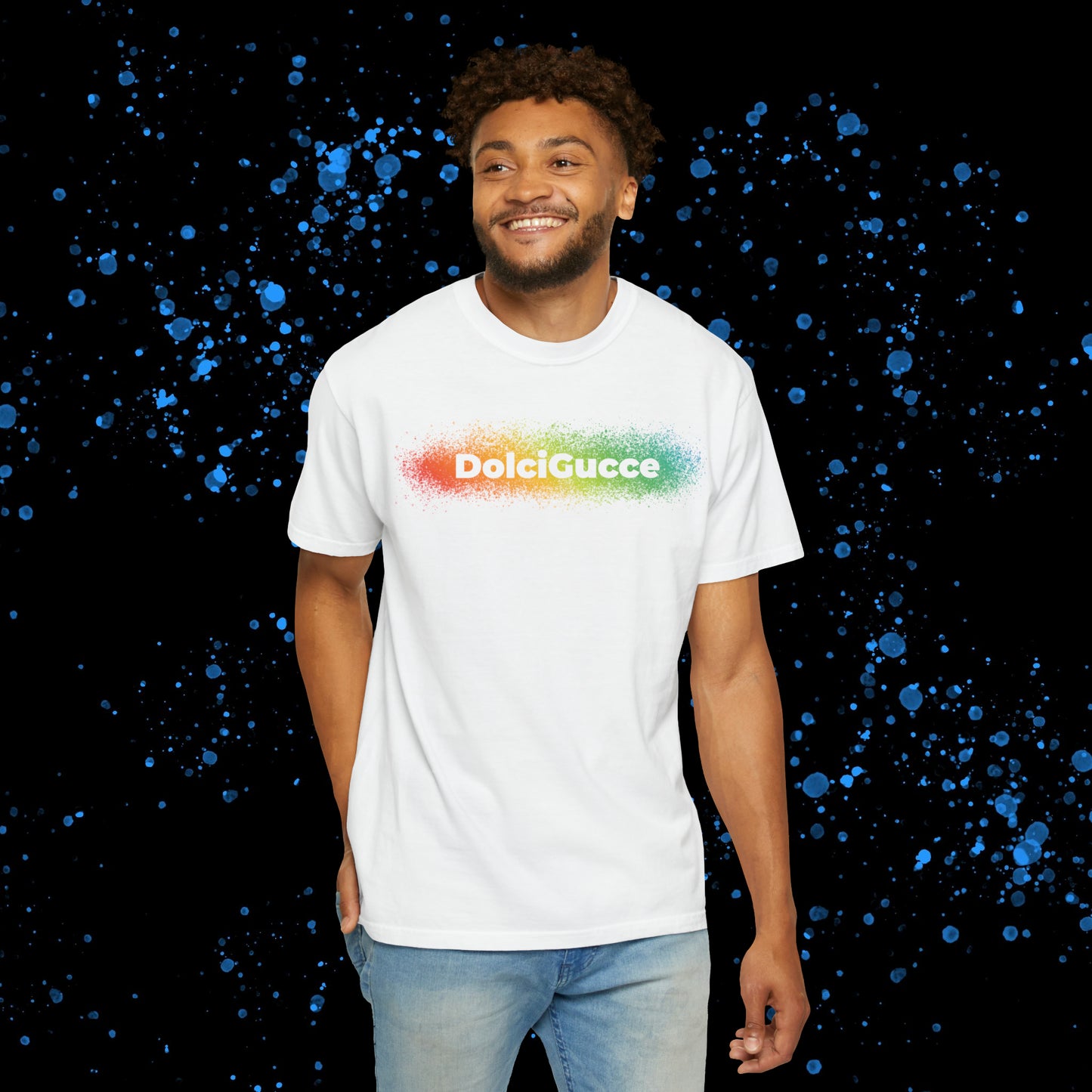 DG - T-shirt: Relaxed fit with rainbow splash