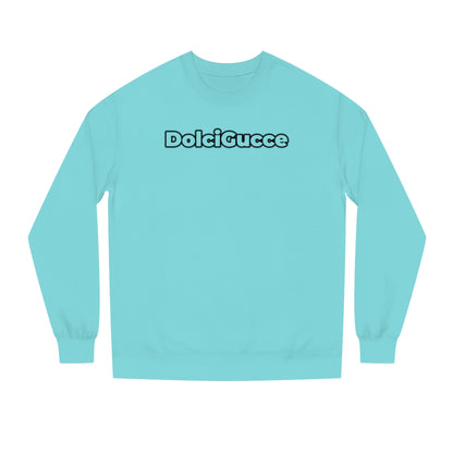 DG - Sweatshirt: Unisex Crew Neck Sweatshirt with gradient writing in front