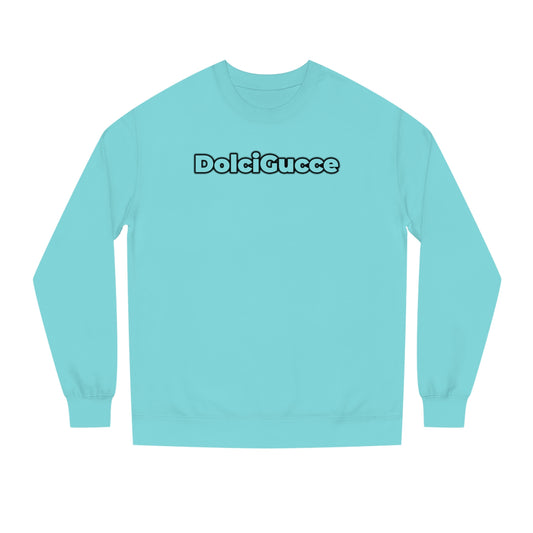 DG - Sweatshirt: Unisex Crew Neck Sweatshirt with gradient writing in front