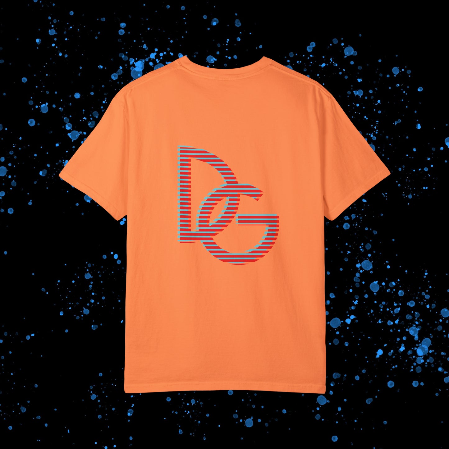 DG - T-shirt: Relaxed fit with blue-red illusion like logo