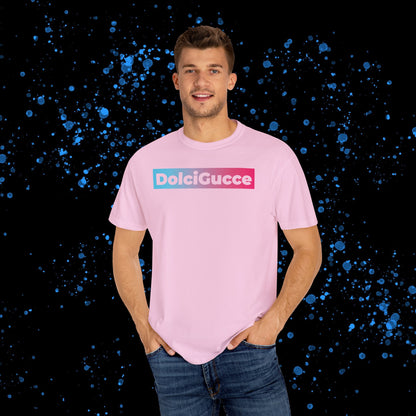 DG - T-shirt: Relaxed fit with DolciGucce blue pink gradient box