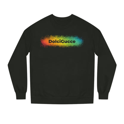 DG - Sweatshirt: Unisex Crew Neck Sweatshirt with a splash of rainbow