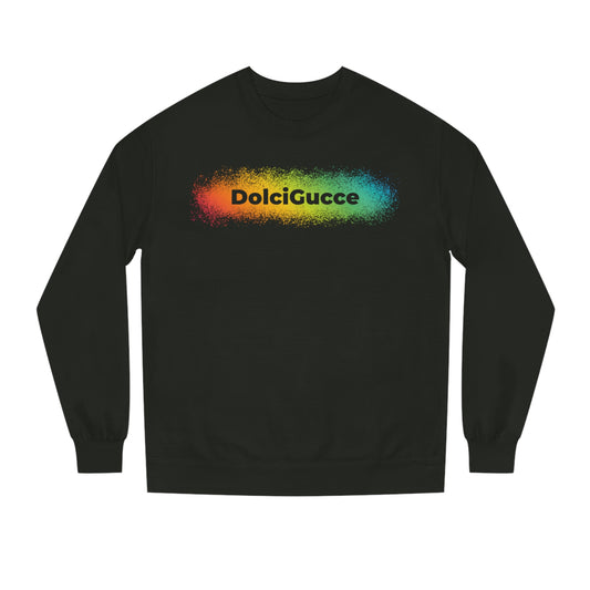 DG - Sweatshirt: Unisex Crew Neck Sweatshirt with a splash of rainbow