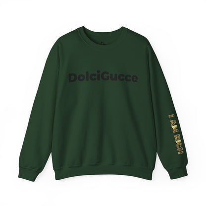 DG - I AM RICH - Sweatshirt: rich on sleeve