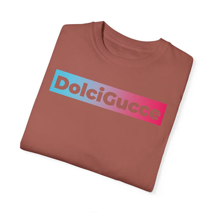 DG - T-shirt: Relaxed fit with DolciGucce blue pink gradient box