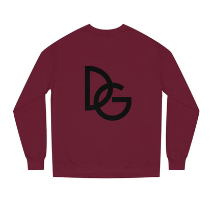 DG - Sweatshirt: Unisex Crew Neck Sweatshirt with gradient writing in front