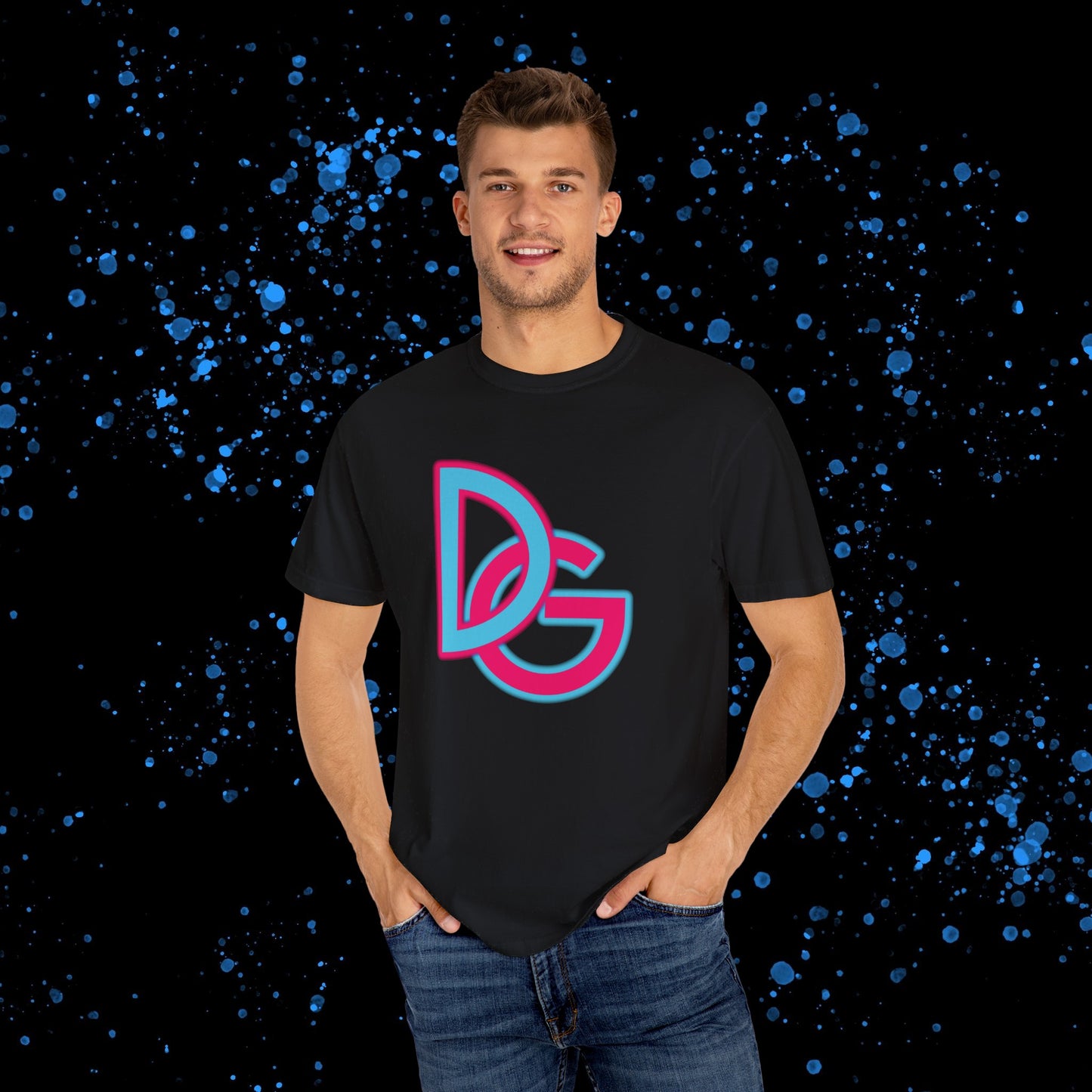 DG - T-shirt: Relaxed fit with DolciGucce blue pink