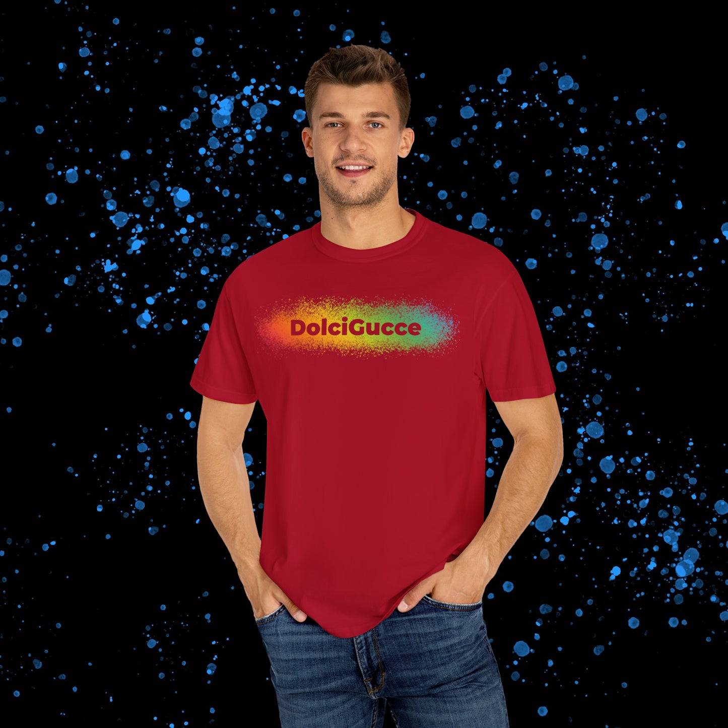 DG - T-shirt: Relaxed fit with rainbow splash