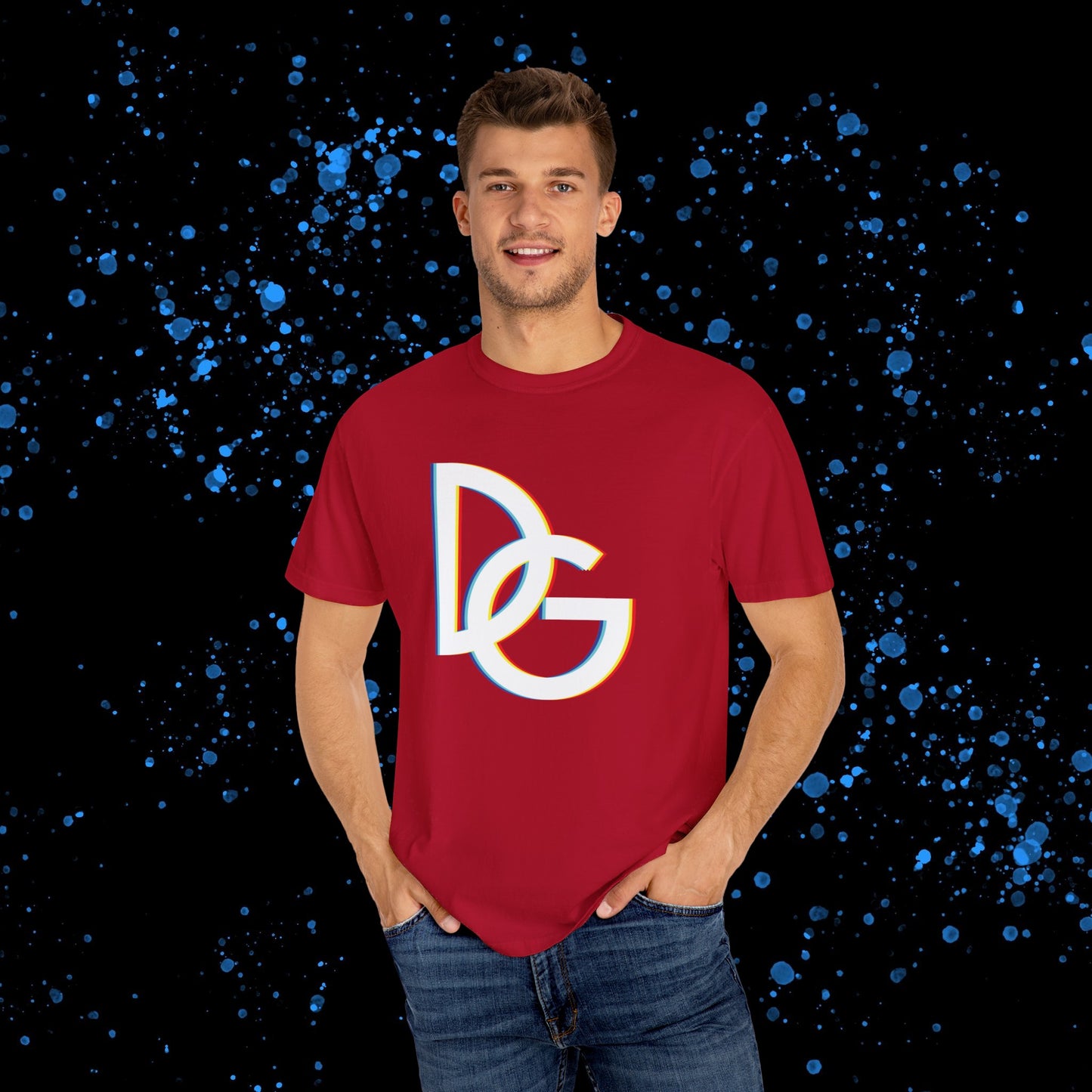 DG - T-shirt: Relaxed fit with color spectrum DG logo in front and DolciGucce writing on the back