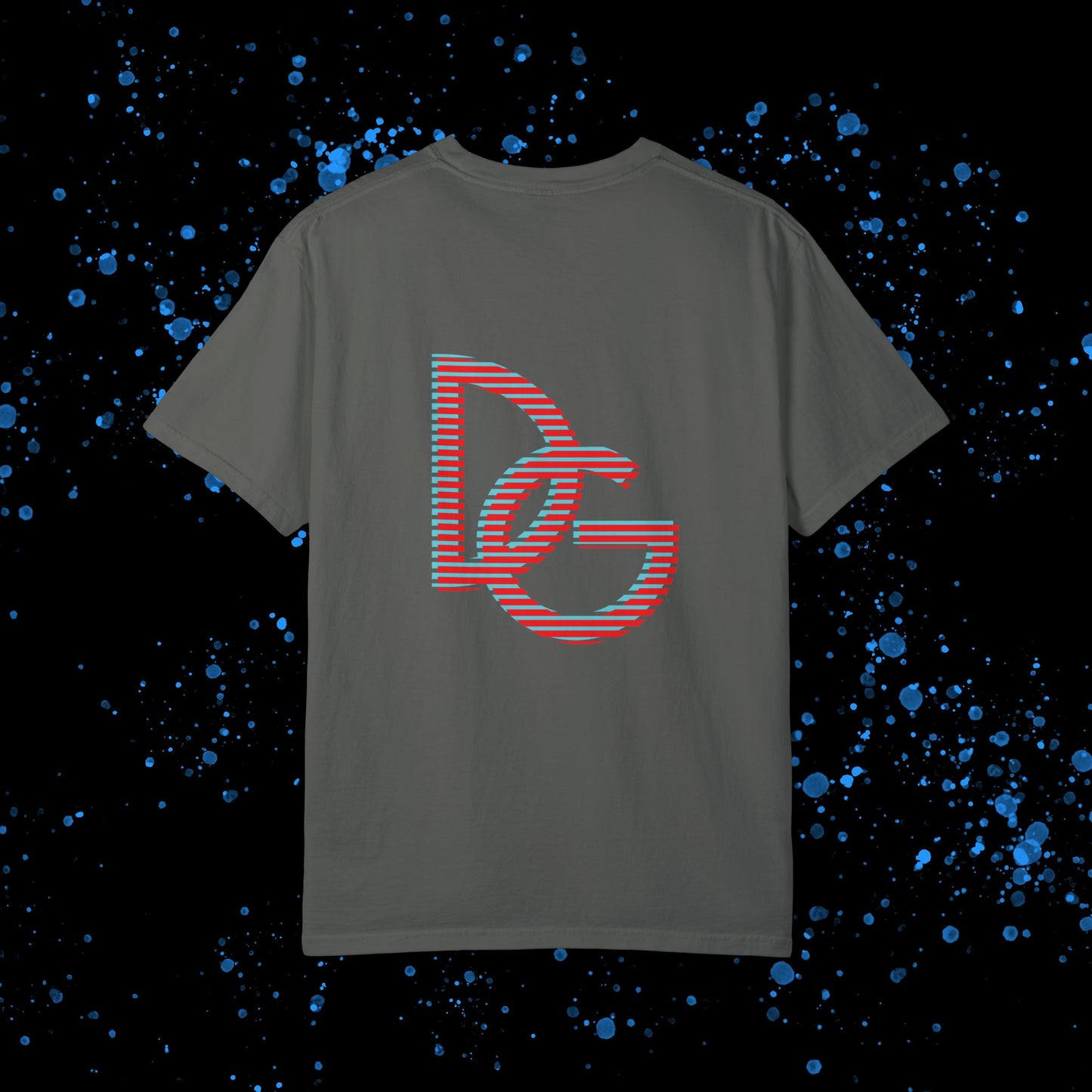 DG - T-shirt: Relaxed fit with blue-red illusion like logo