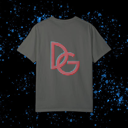 DG - T-shirt: Relaxed fit with blue-red illusion like logo