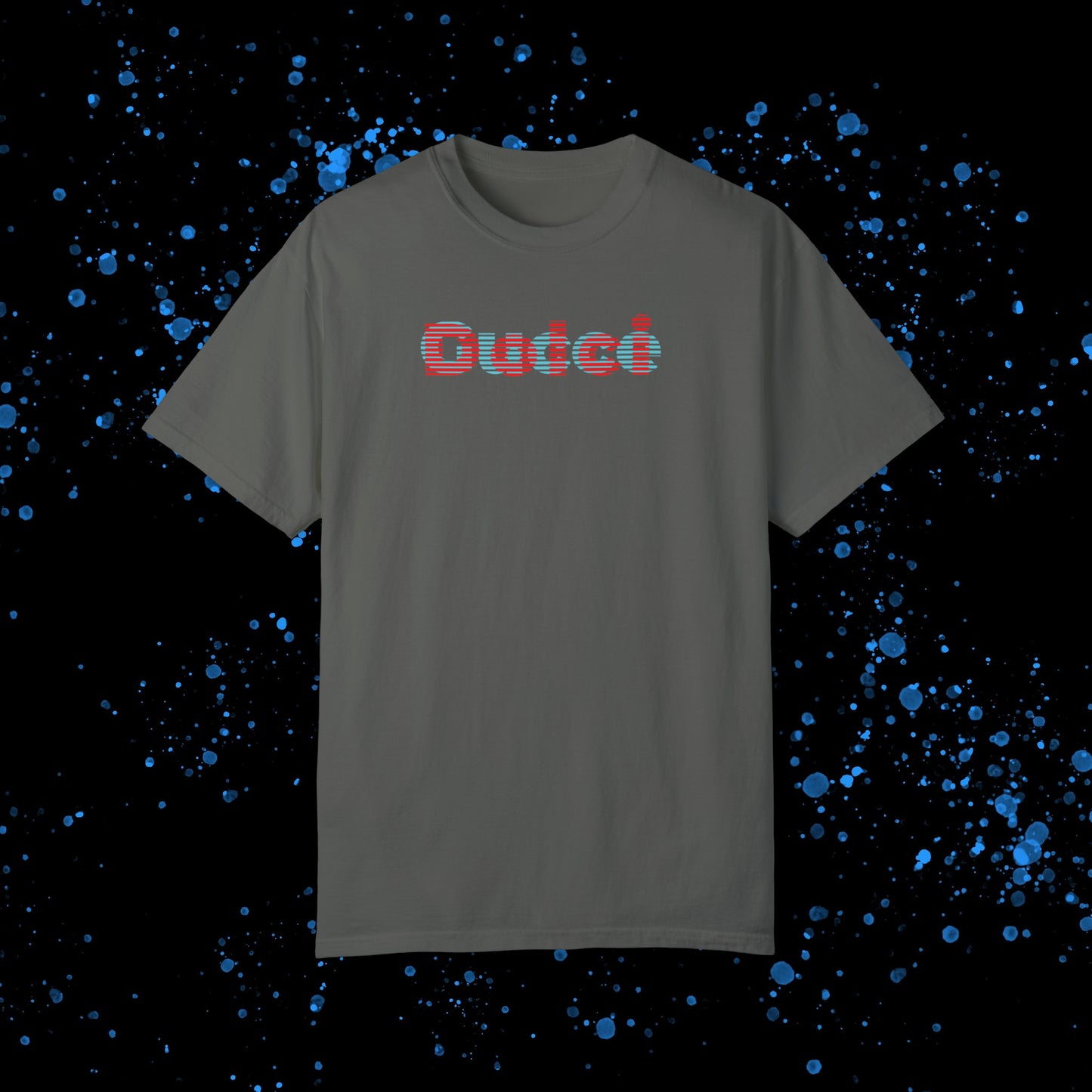 DG - T-shirt: Relaxed fit with blue-red illusion like logo