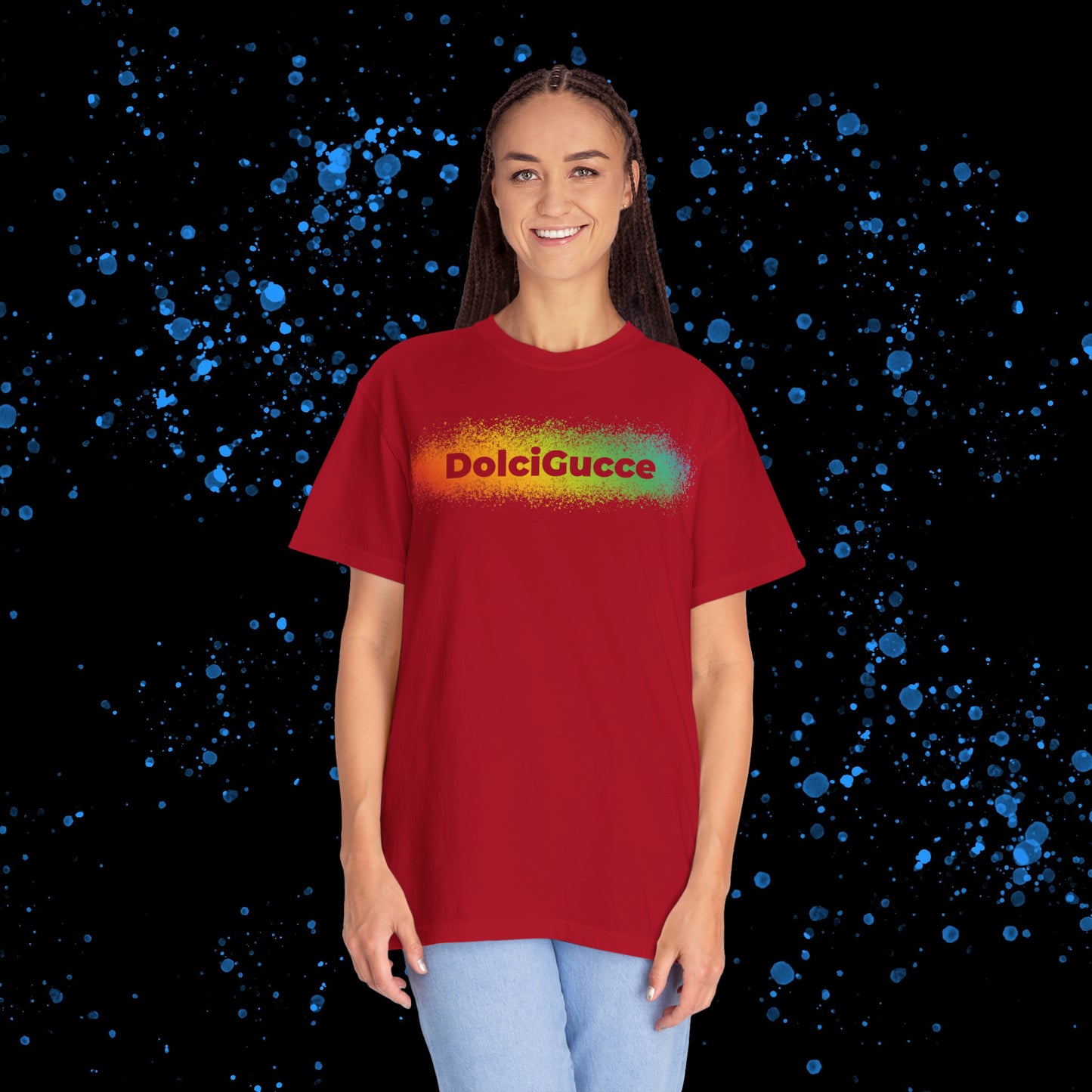 DG - T-shirt: Relaxed fit with rainbow splash