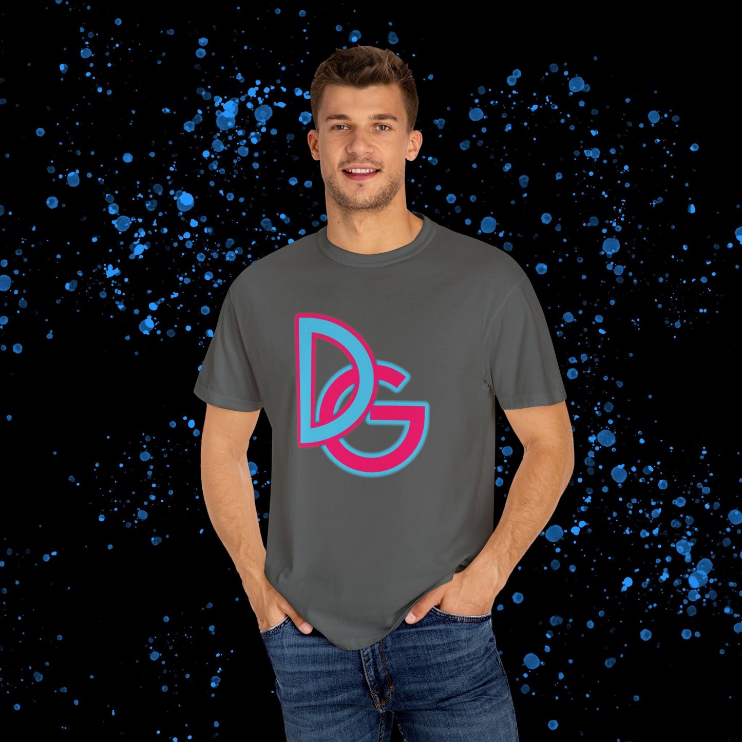 DG - T-shirt: Relaxed fit with DolciGucce blue pink