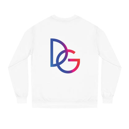 DG - Sweatshirt: Unisex Crew Neck Sweatshirt with red blue splash