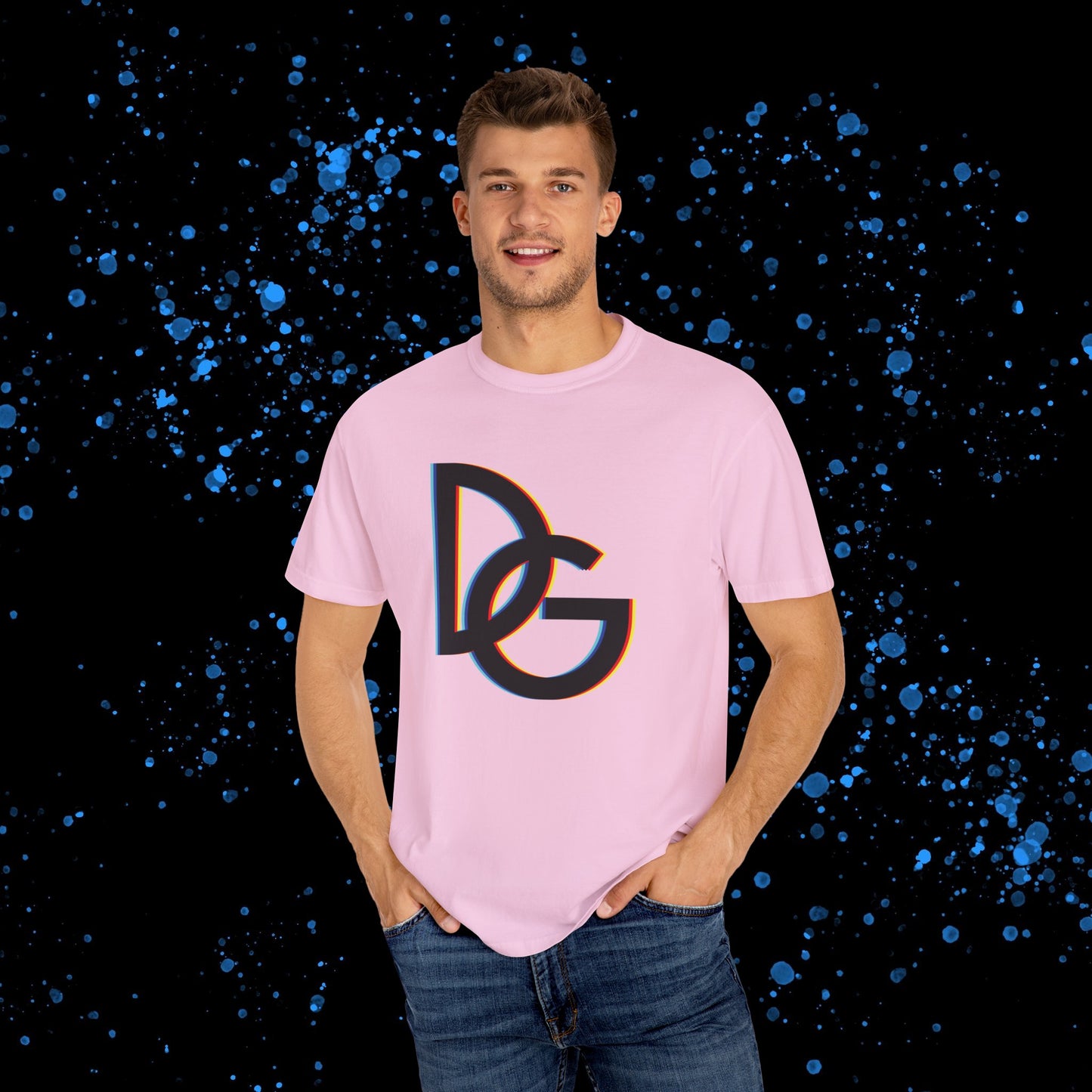 DG - T-shirt: Relaxed fit with color spectrum DG logo in front and DolciGucce writing on the back