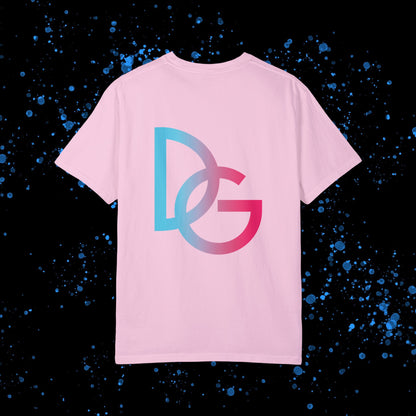 DG - T-shirt: Relaxed fit with DolciGucce blue pink gradient box