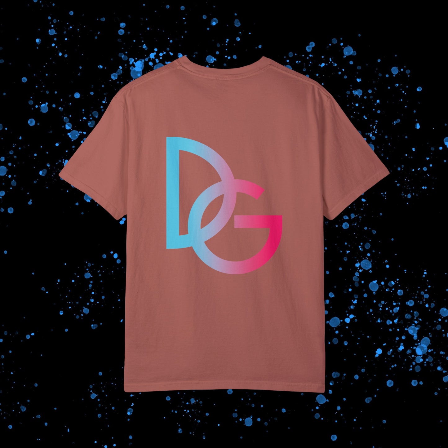 DG - T-shirt: Relaxed fit with DolciGucce blue pink gradient box