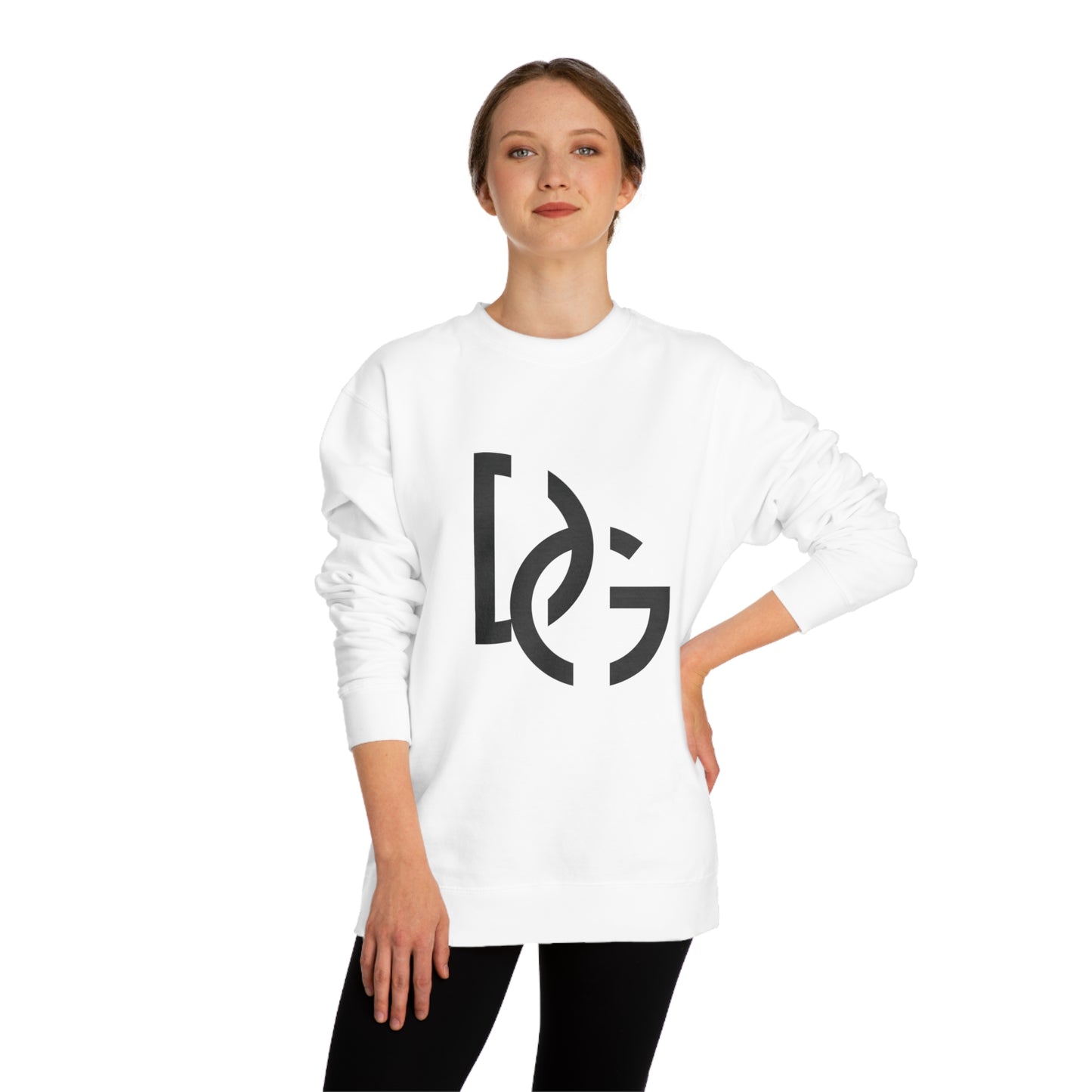 DG - Sweatshirt: Crew Neck Sweatshirt with DG in front