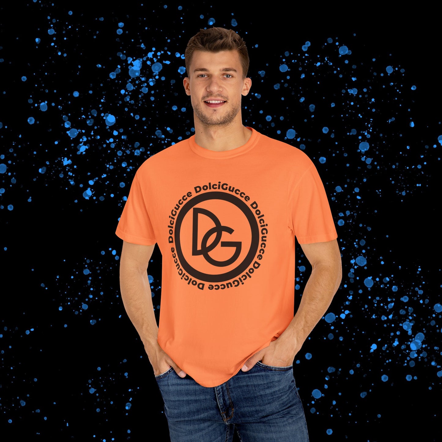 DG - T-shirt: Relaxed fit with DG logo in front and DolciGucce writing around a circle