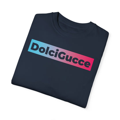 DG - T-shirt: Relaxed fit with DolciGucce blue pink gradient box