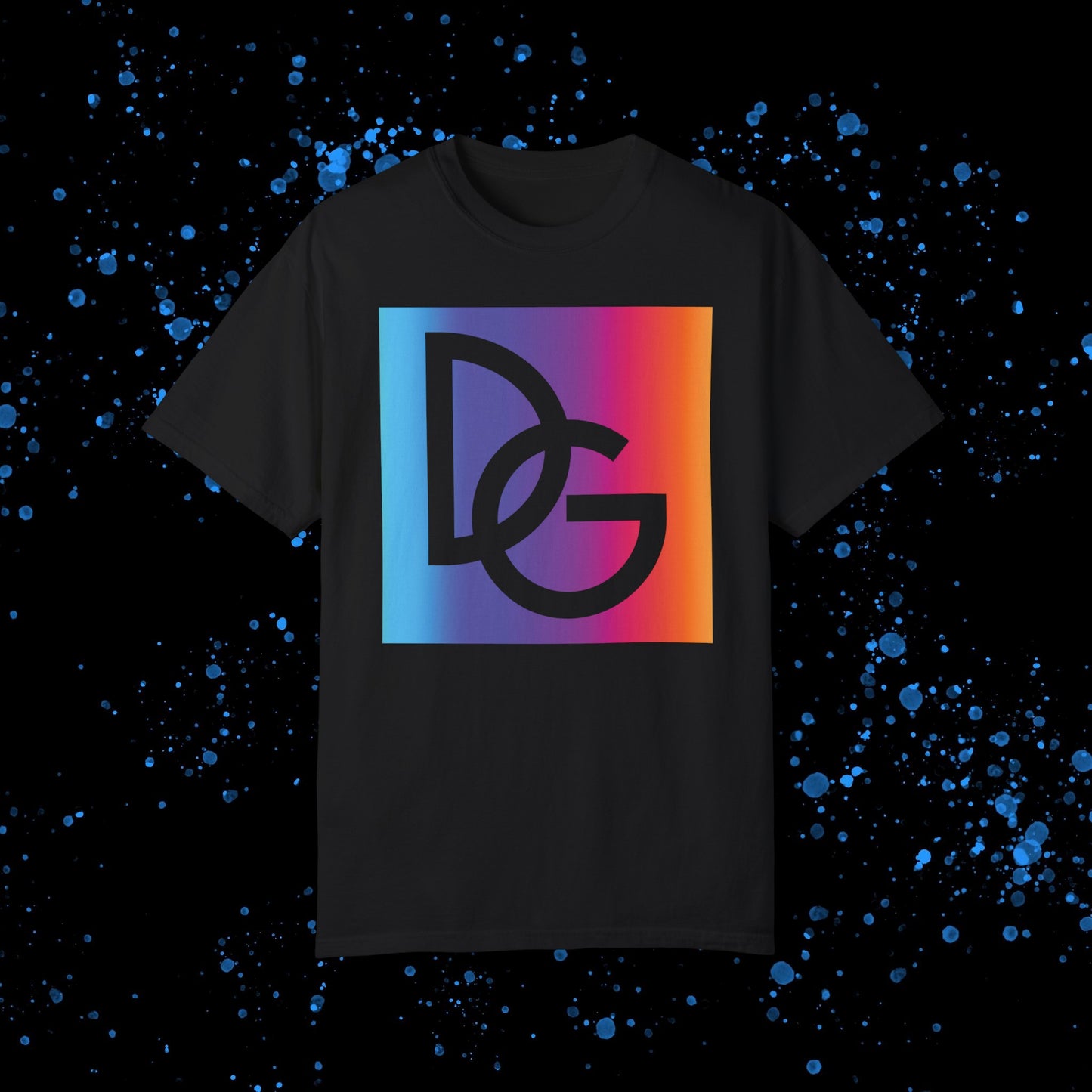 DG - T-shirt: Relaxed fit DG logo with gradient background in front