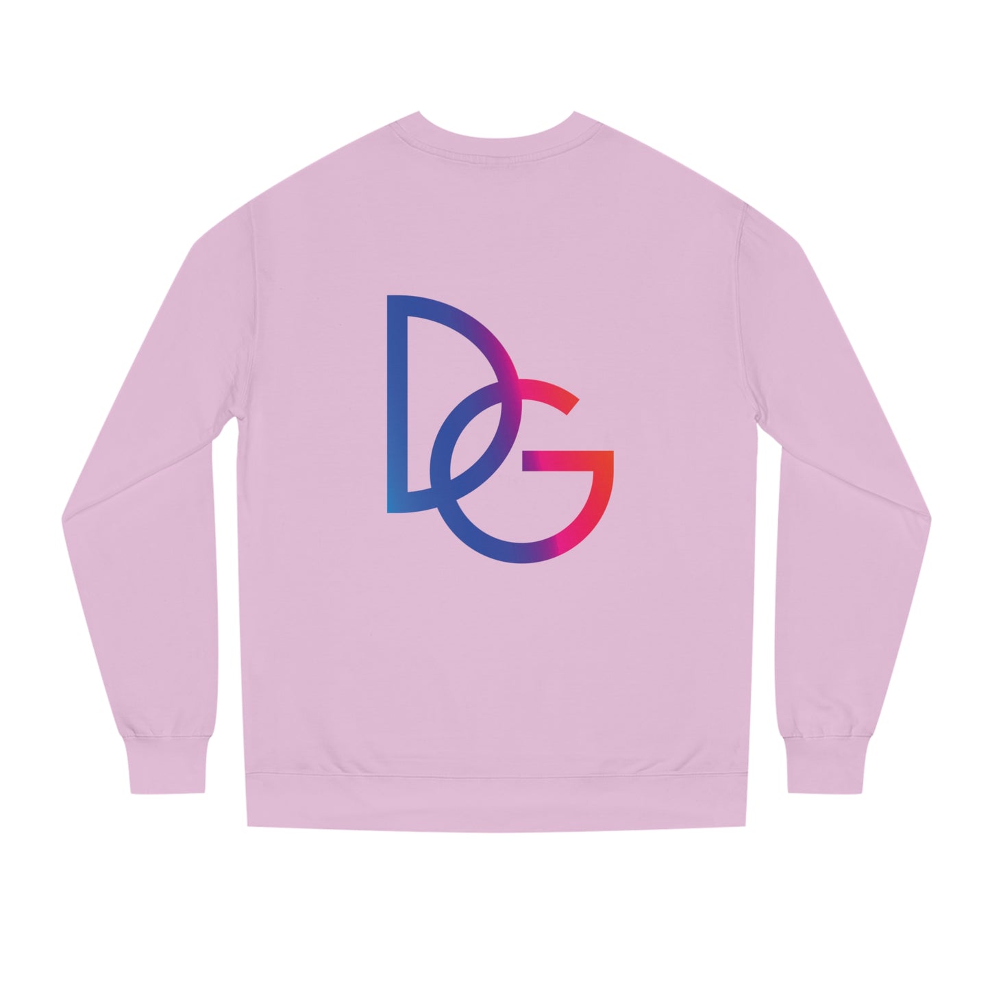 DG - Sweatshirt: Unisex Crew Neck Sweatshirt with red blue splash