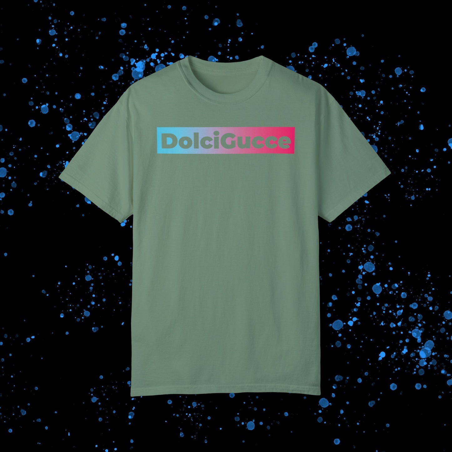 DG - T-shirt: Relaxed fit with DolciGucce blue pink gradient box