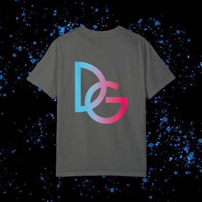 DG - T-shirt: Relaxed fit with DolciGucce blue pink gradient box