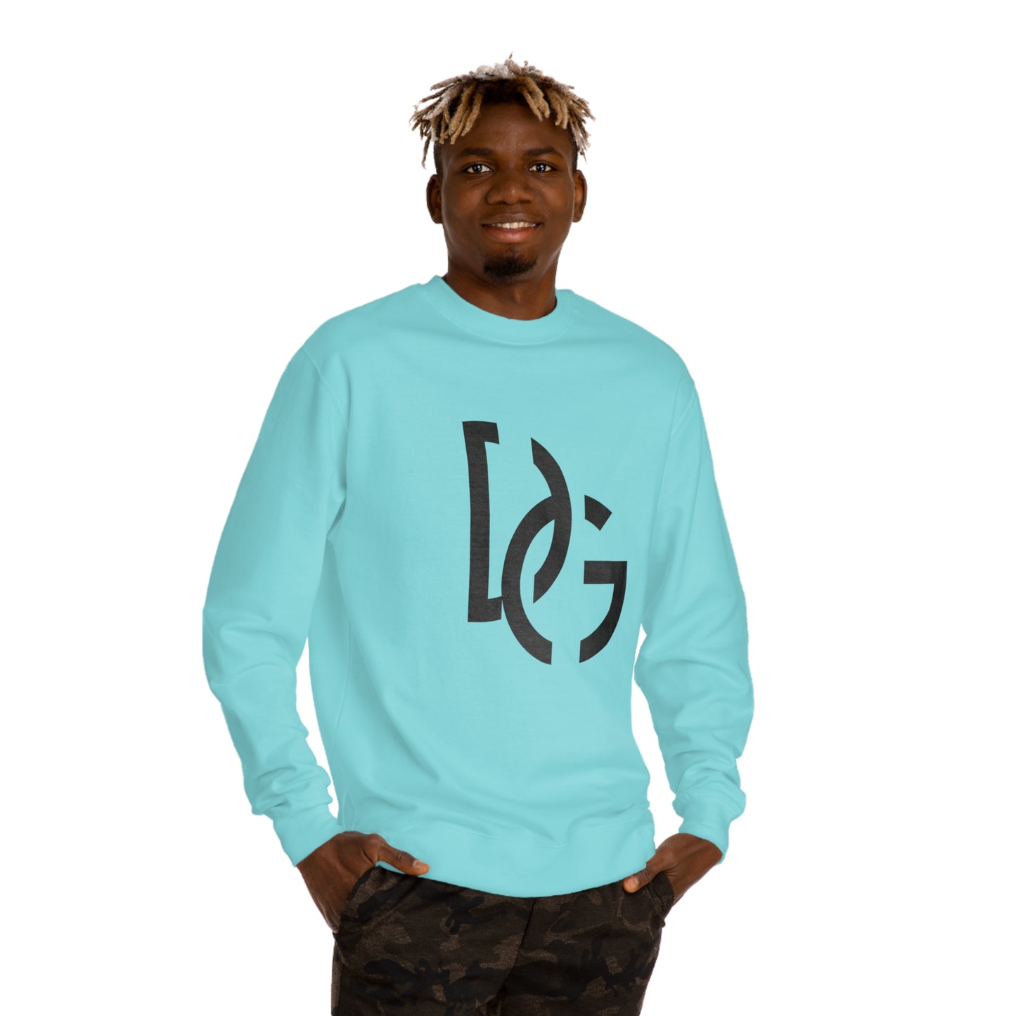 DG - Sweatshirt: Crew Neck Sweatshirt with DG in front