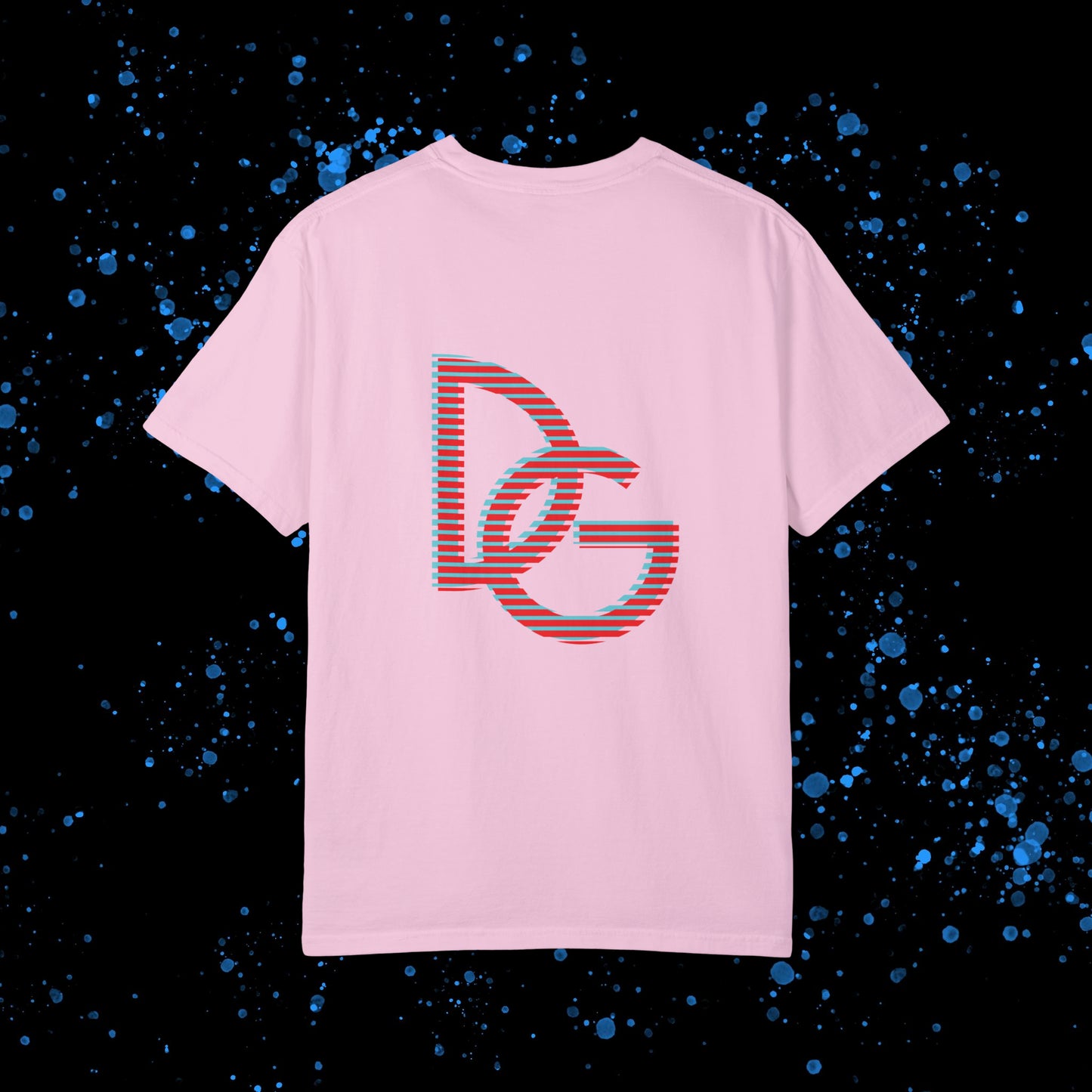 DG - T-shirt: Relaxed fit with blue-red illusion like logo