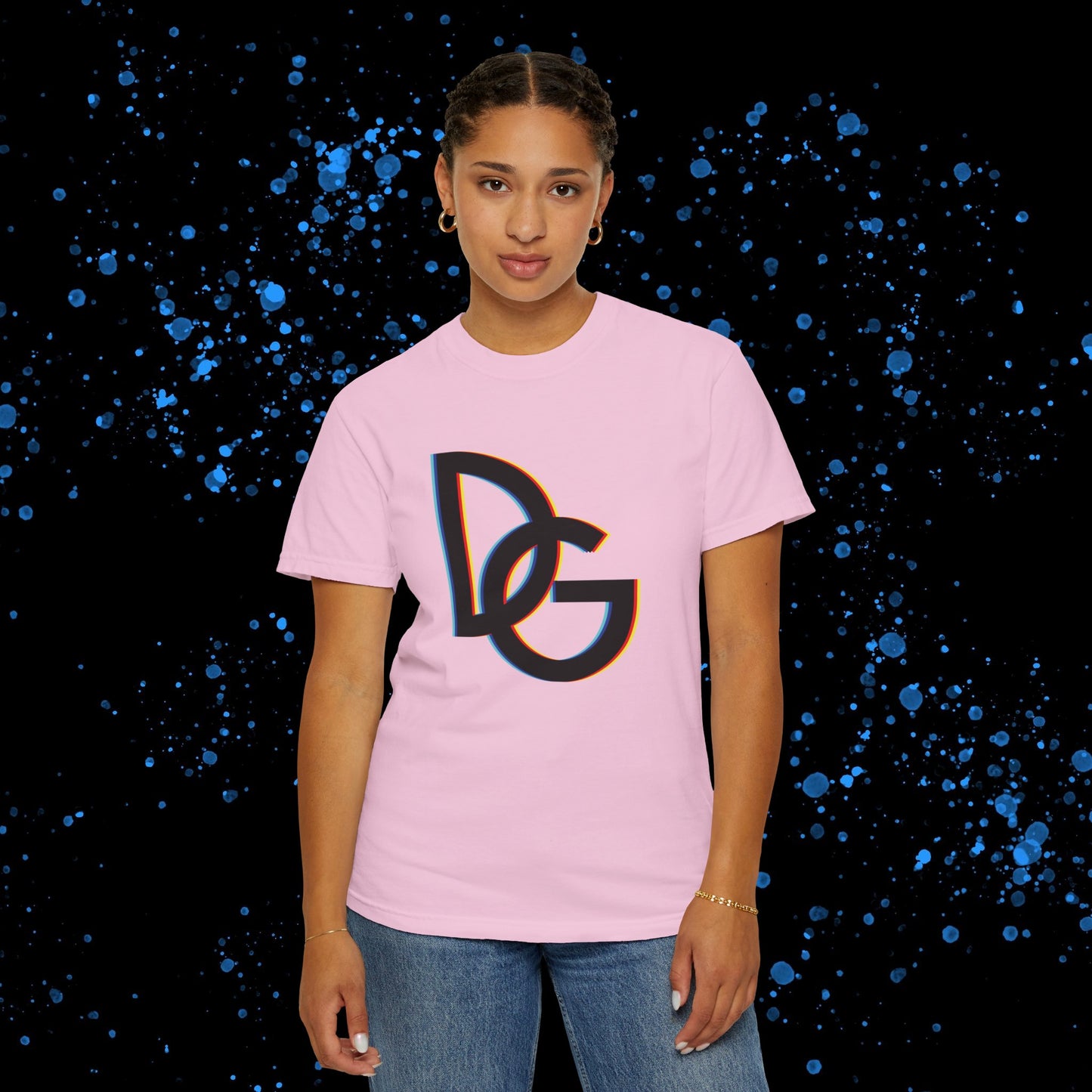 DG - T-shirt: Relaxed fit with color spectrum DG logo in front and DolciGucce writing on the back