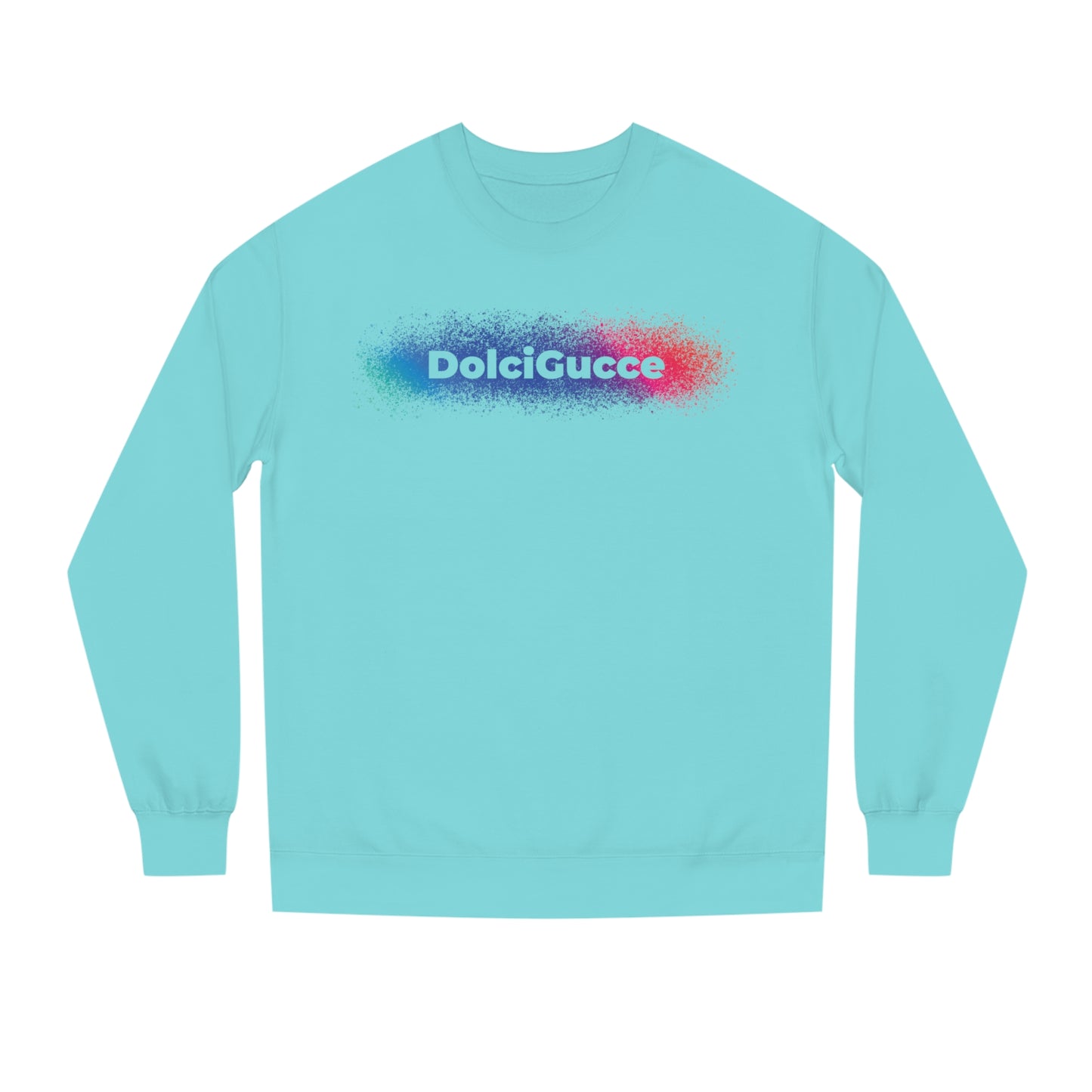 DG - Sweatshirt: Unisex Crew Neck Sweatshirt with red blue splash