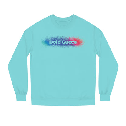 DG - Sweatshirt: Unisex Crew Neck Sweatshirt with red blue splash