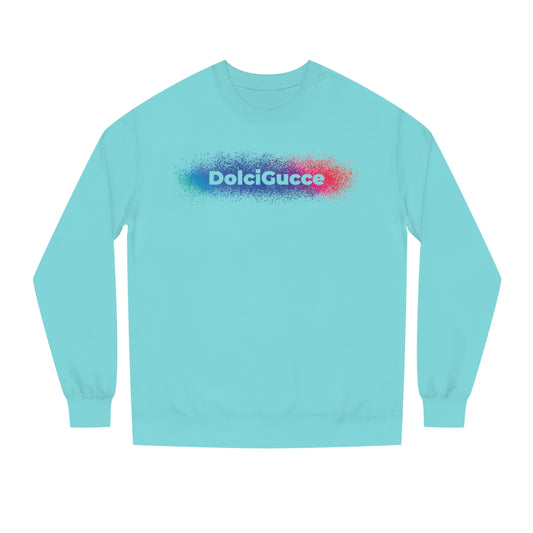 DG - Sweatshirt: Unisex Crew Neck Sweatshirt with red blue splash