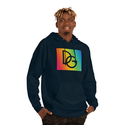 DG - Hoodie: Hooded Sweatshirt with a colorful DG logo