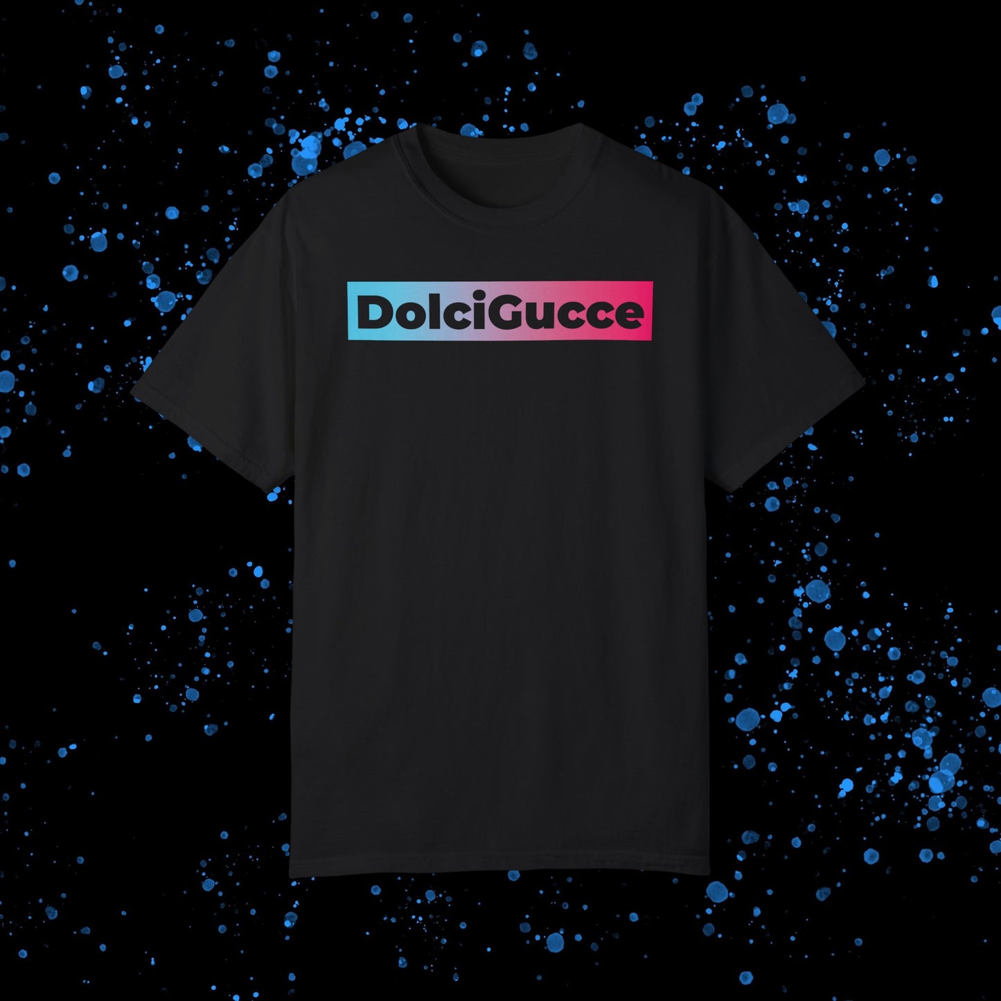 DG - T-shirt: Relaxed fit with DolciGucce blue pink gradient box