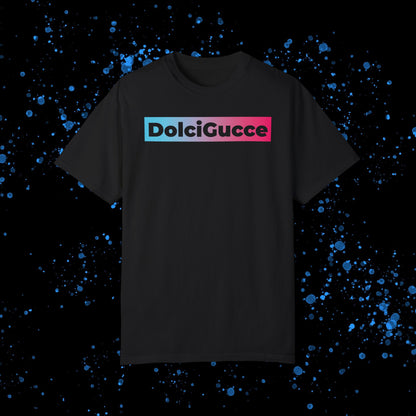 DG - T-shirt: Relaxed fit with DolciGucce blue pink gradient box