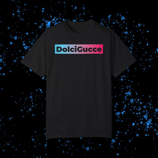 DG - T-shirt: Relaxed fit with DolciGucce blue pink gradient box